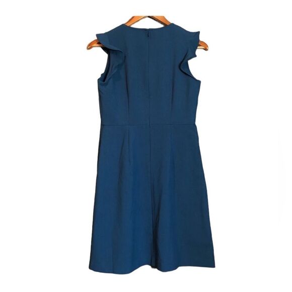 NWT! Loft blue ruffle sleeve dress. size 2 petite - Picture 10 of 10